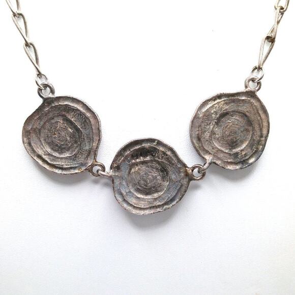 Rustic Chico's Medallion Necklace, Distressed Vintage, 18 Inches - Picture 5 of 8